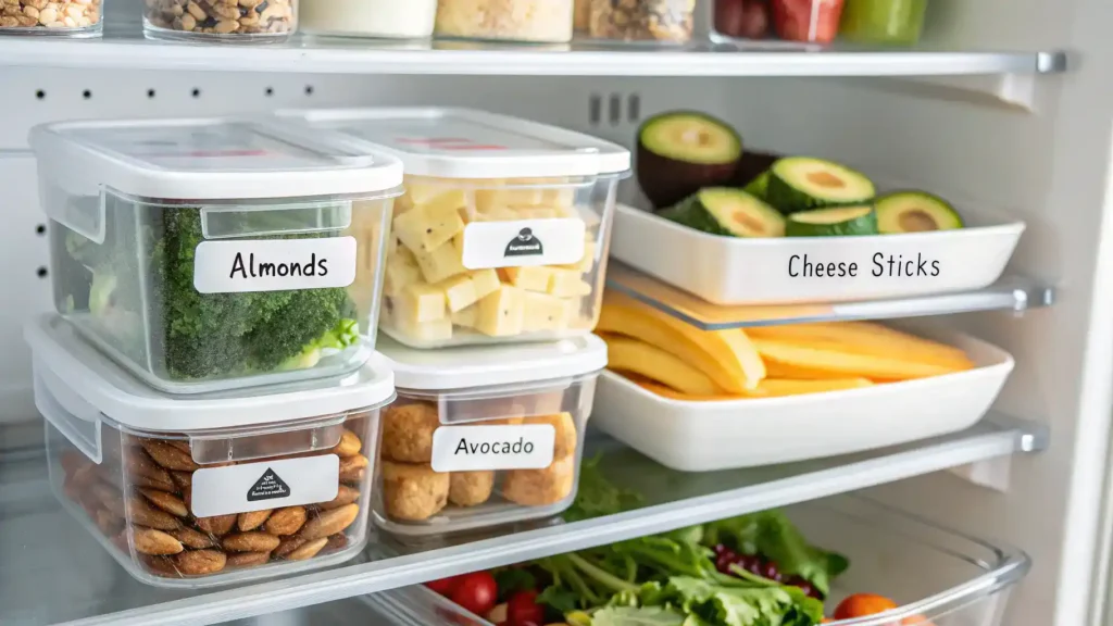 Proper storage methods for keto-friendly snacks.
